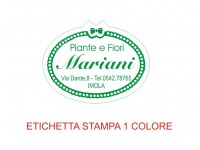 Etichette adesive per fioristi, fiorai e vivaisti (mm 36x28)  (cod.21G)